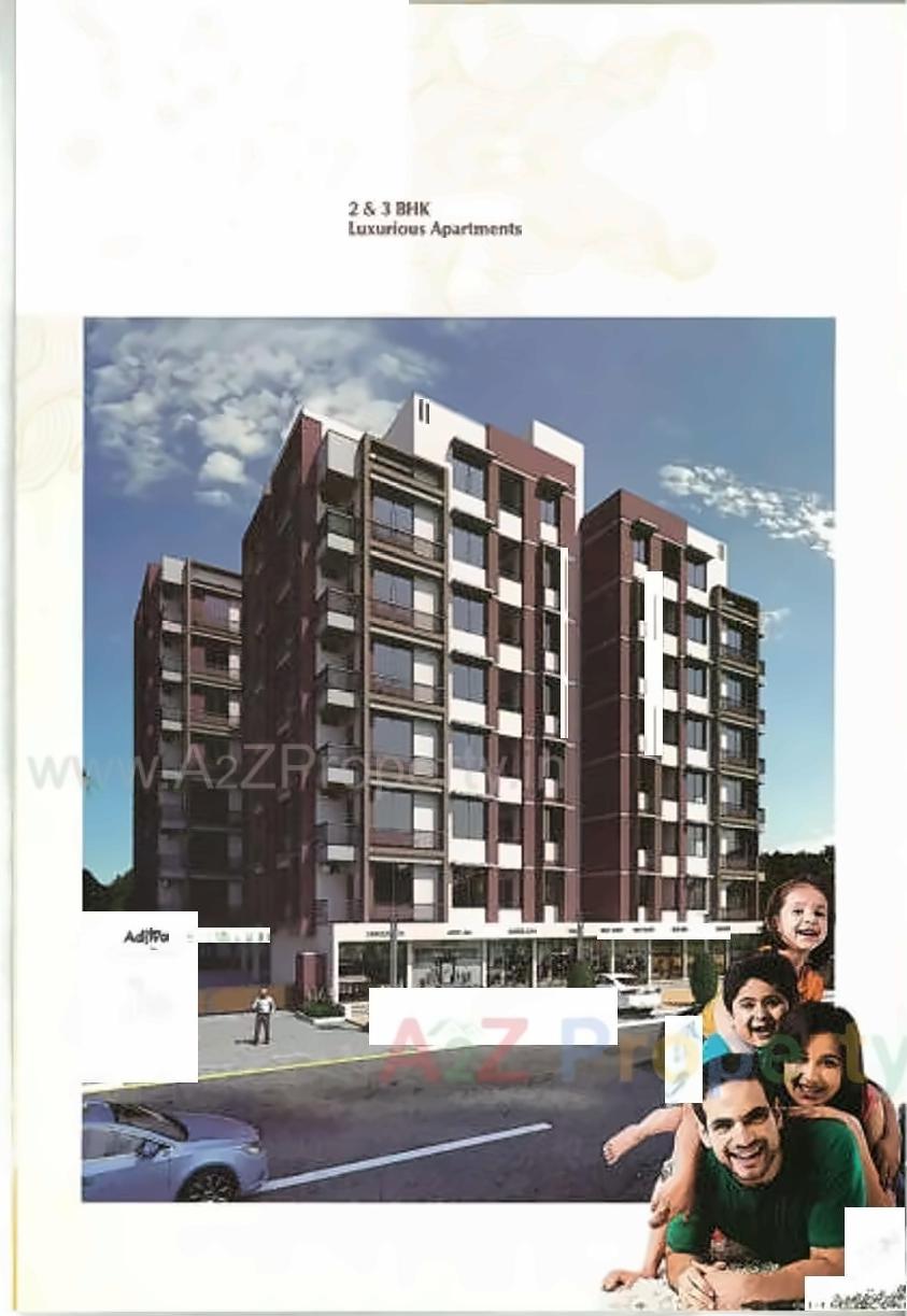 3D Elevation of real estate project Aditya Elite located at Zundal, Gandhinagar, Gujarat