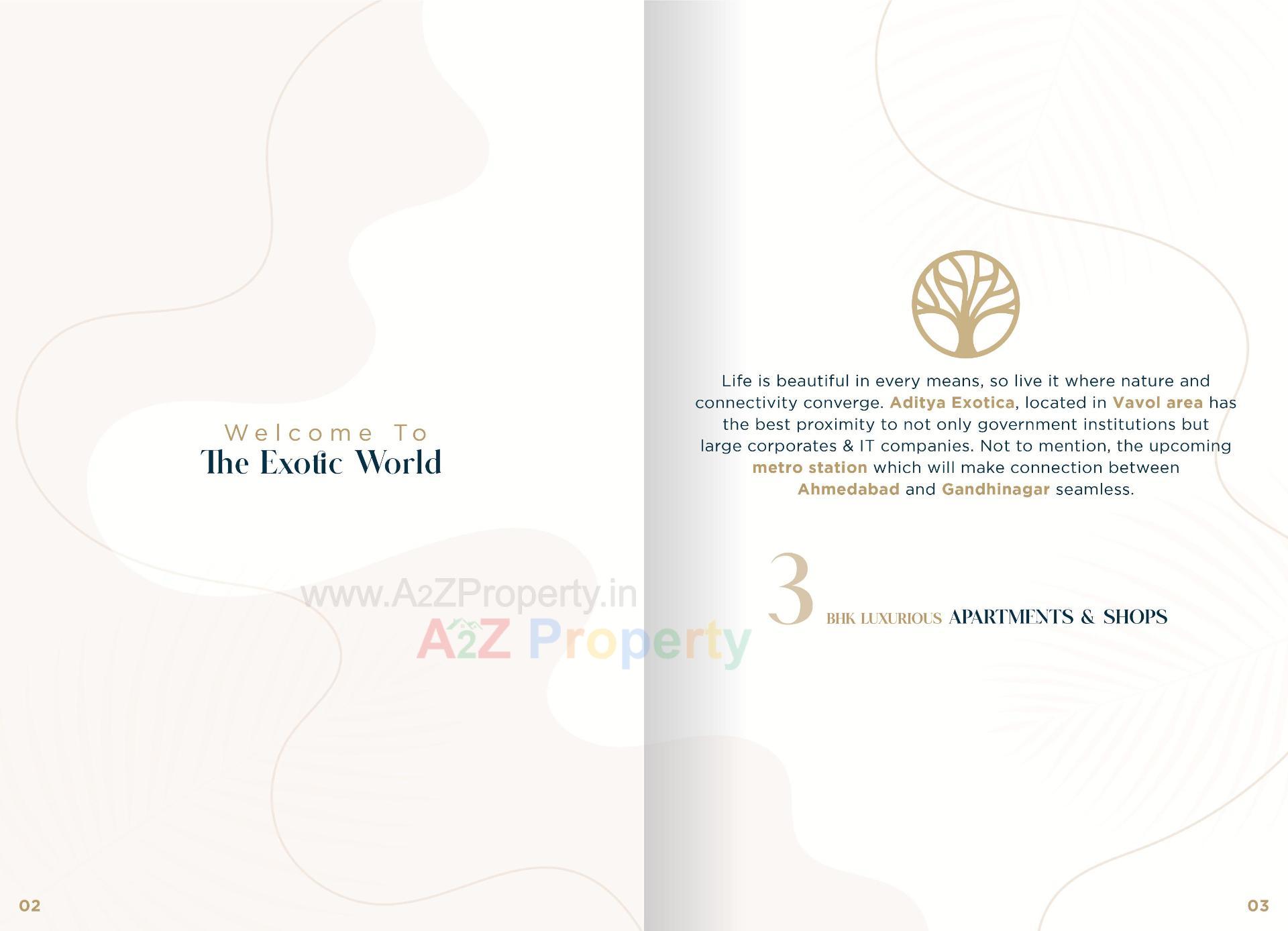  of real estate project Aditya Exotica located at Vavol, Gandhinagar, Gujarat