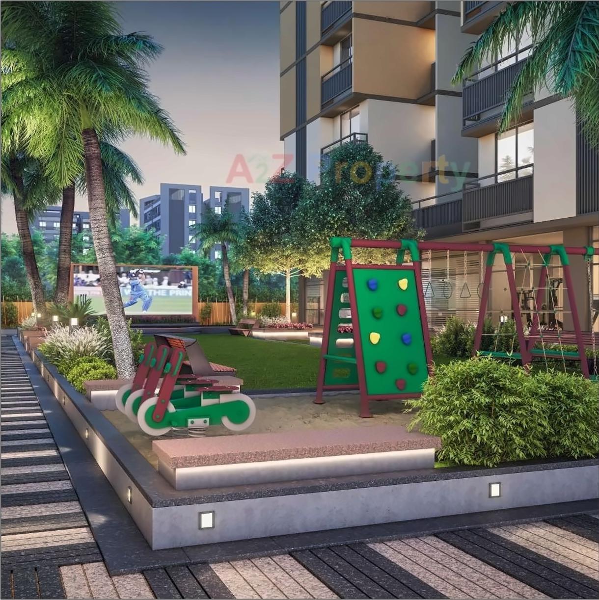 3D Elevation of real estate project Aditya Greens located at Zundal, Gandhinagar, Gujarat