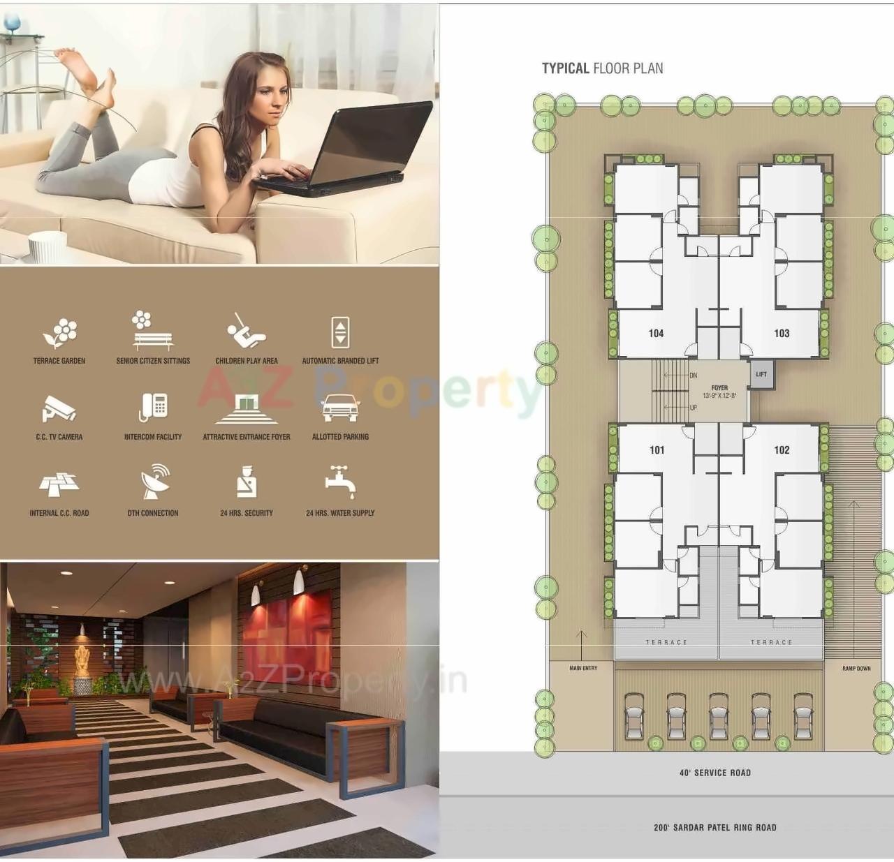 Layout of real estate project Aditya Royal located at Gandhinagar, Gandhinagar, Gujarat