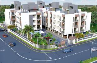 Elevation of real estate project Akshar Paradise located at Nana-chiloda, Gandhinagar, Gujarat