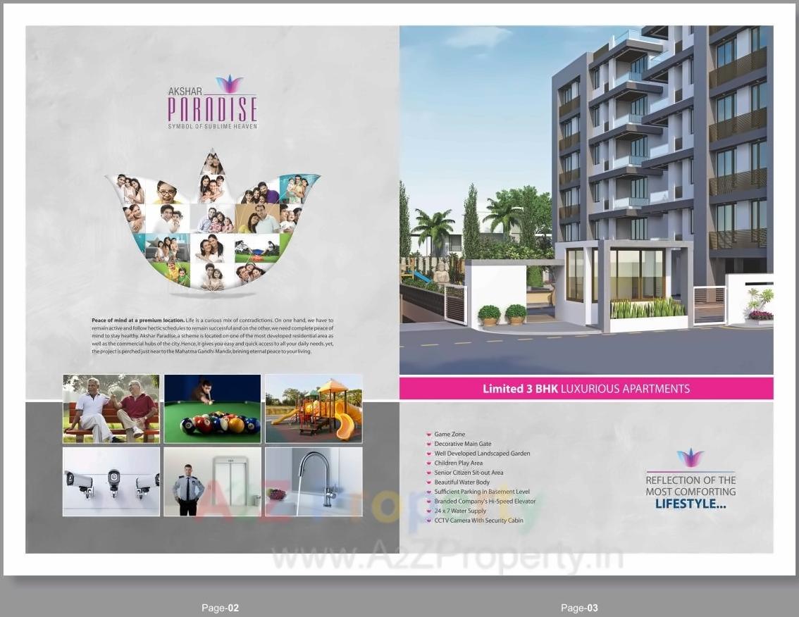  of real estate project Akshar Paradise located at Sargasan, Gandhinagar, Gujarat