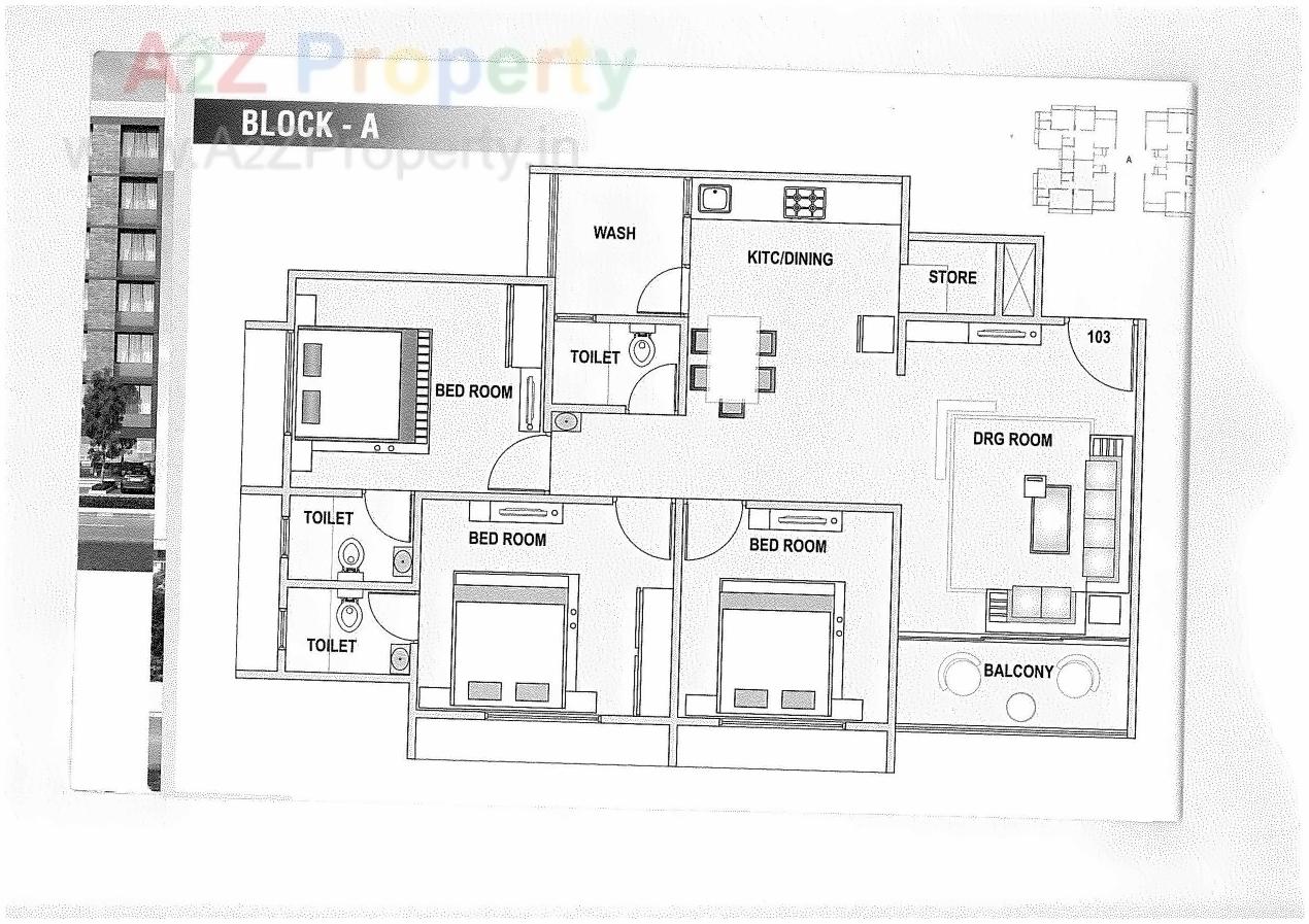 Layout of real estate project Akshar Platinium located at Nana-chiloda, Gandhinagar, Gujarat