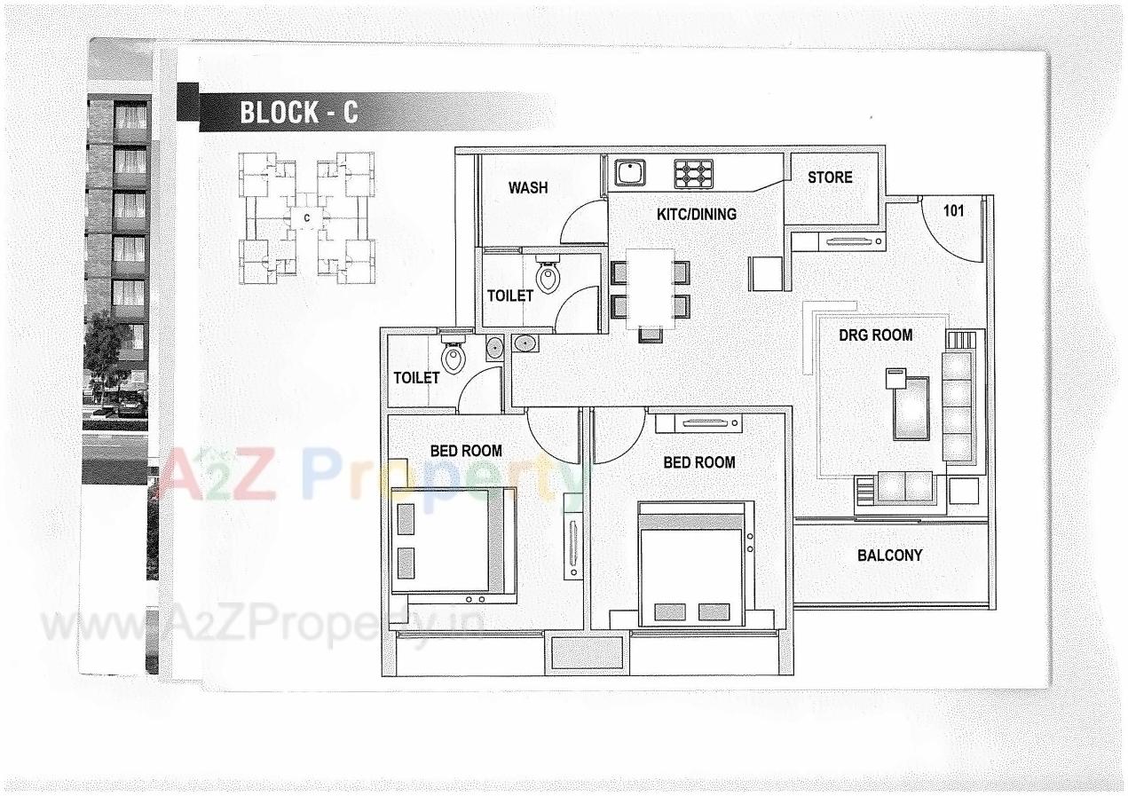 Layout of real estate project Akshar Platinium located at Nana-chiloda, Gandhinagar, Gujarat