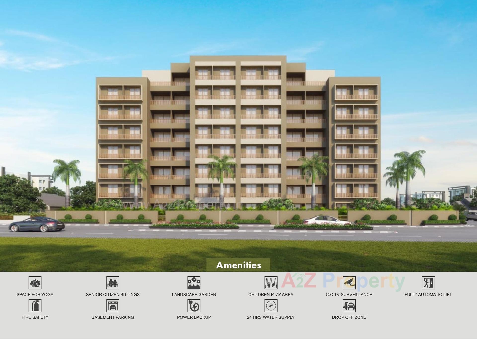 3D Elevation of real estate project Akshar Tirth located at Gandhinagar, Gandhinagar, Gujarat