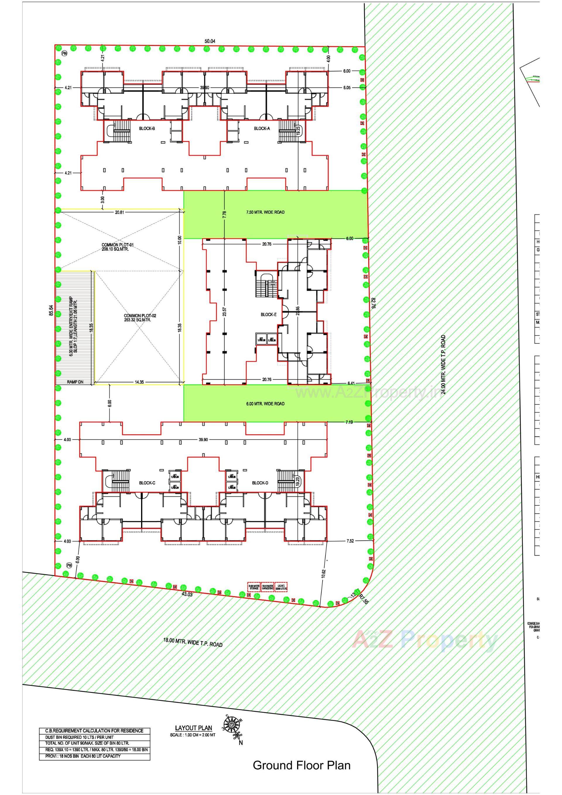 Layout of real estate project Akshar Tirth located at Gandhinagar, Gandhinagar, Gujarat