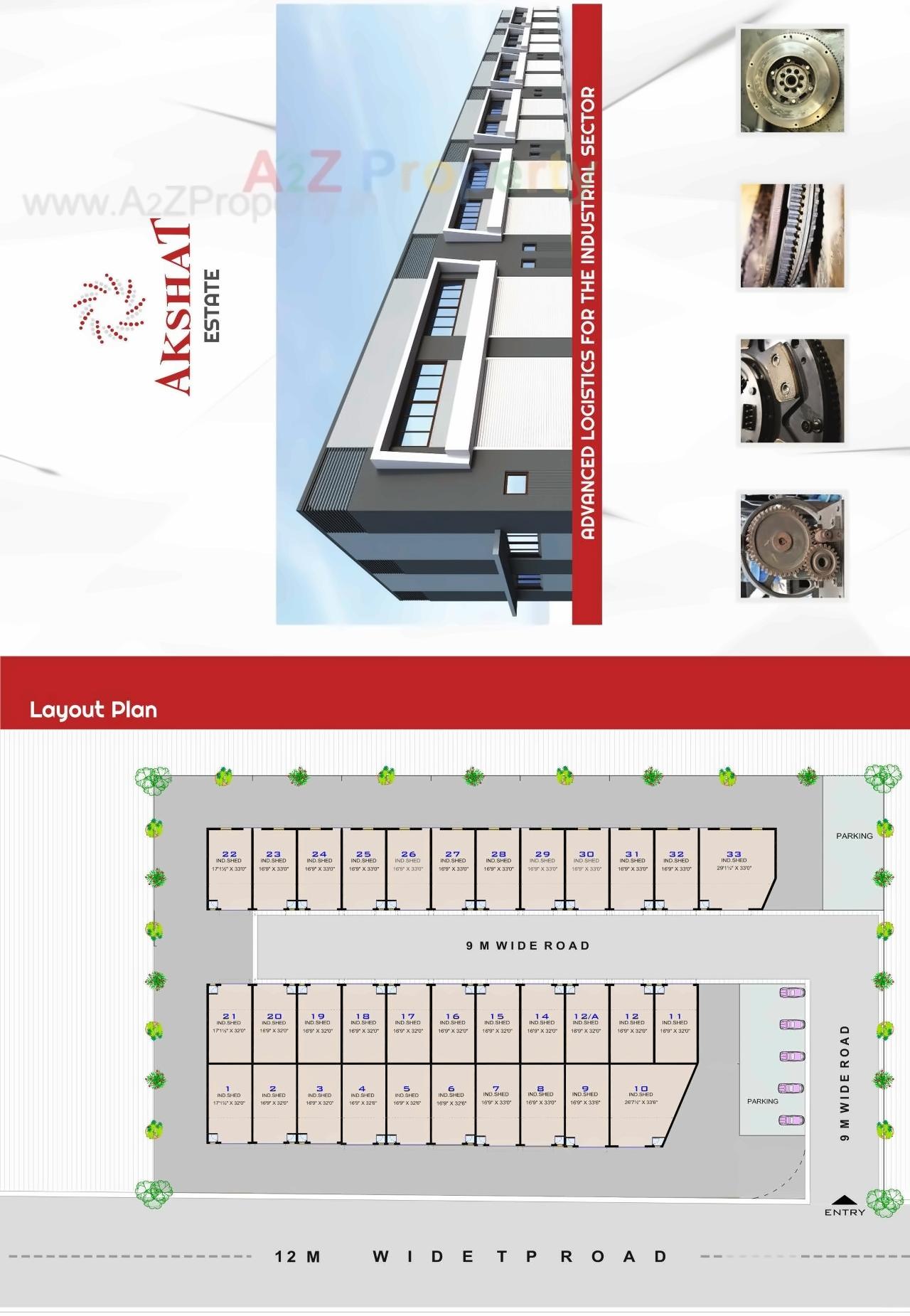 Layout of real estate project Akshat Estate located at Ranasan, Gandhinagar, Gujarat
