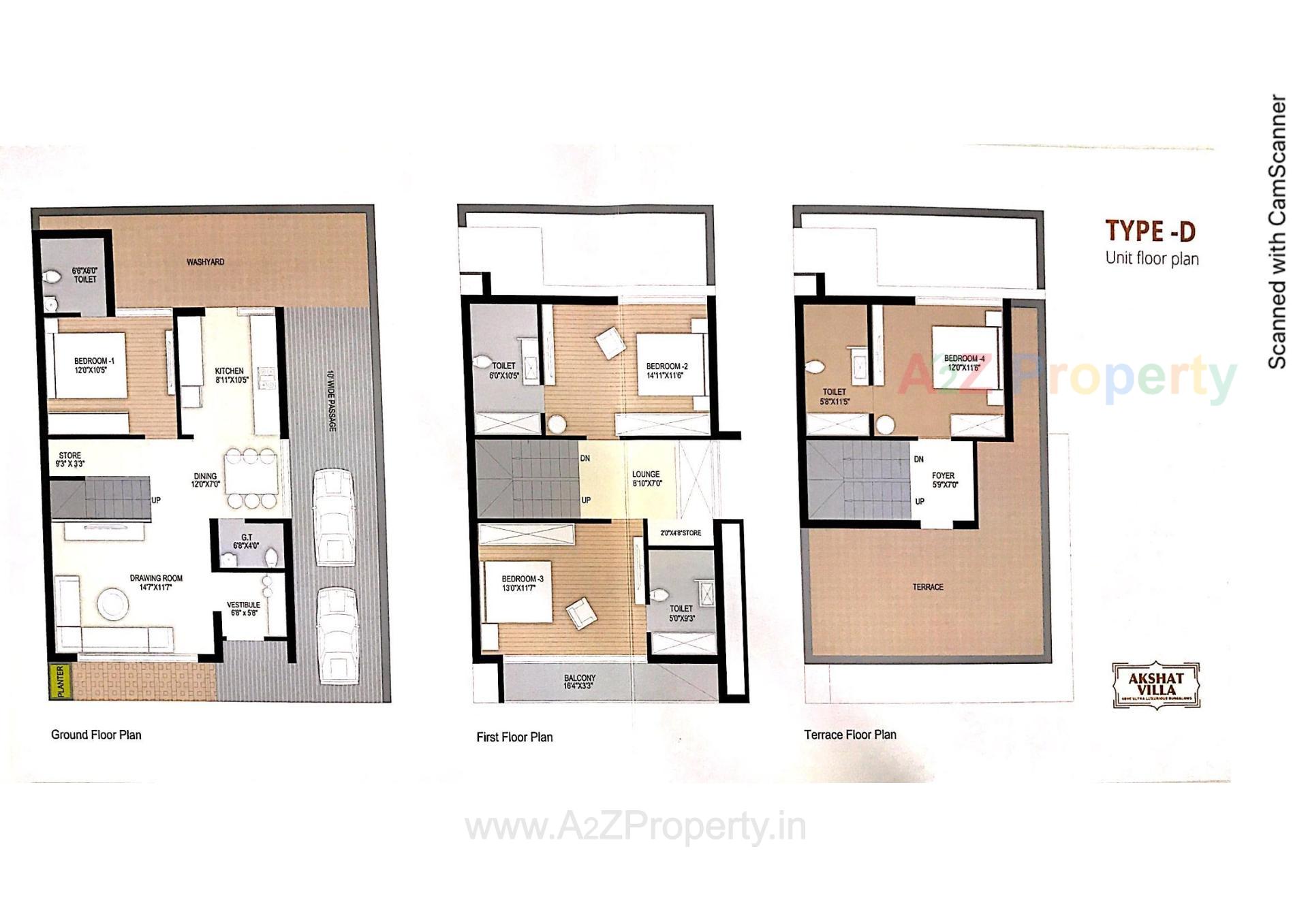 Layout of real estate project Akshat Villa located at Gandhinagar, Gandhinagar, Gujarat