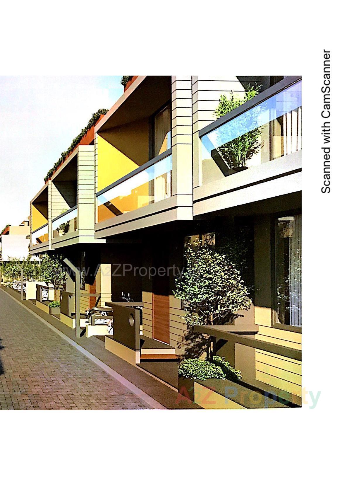 3D Elevation of real estate project Akshat Villa located at Gandhinagar, Gandhinagar, Gujarat