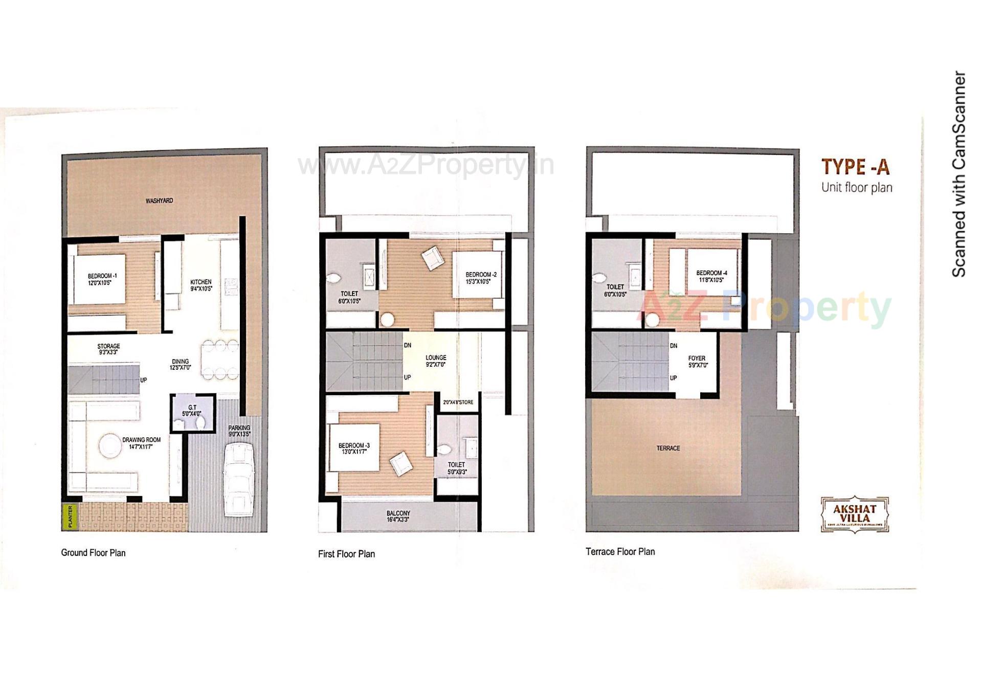 Layout of real estate project Akshat Villa located at Gandhinagar, Gandhinagar, Gujarat