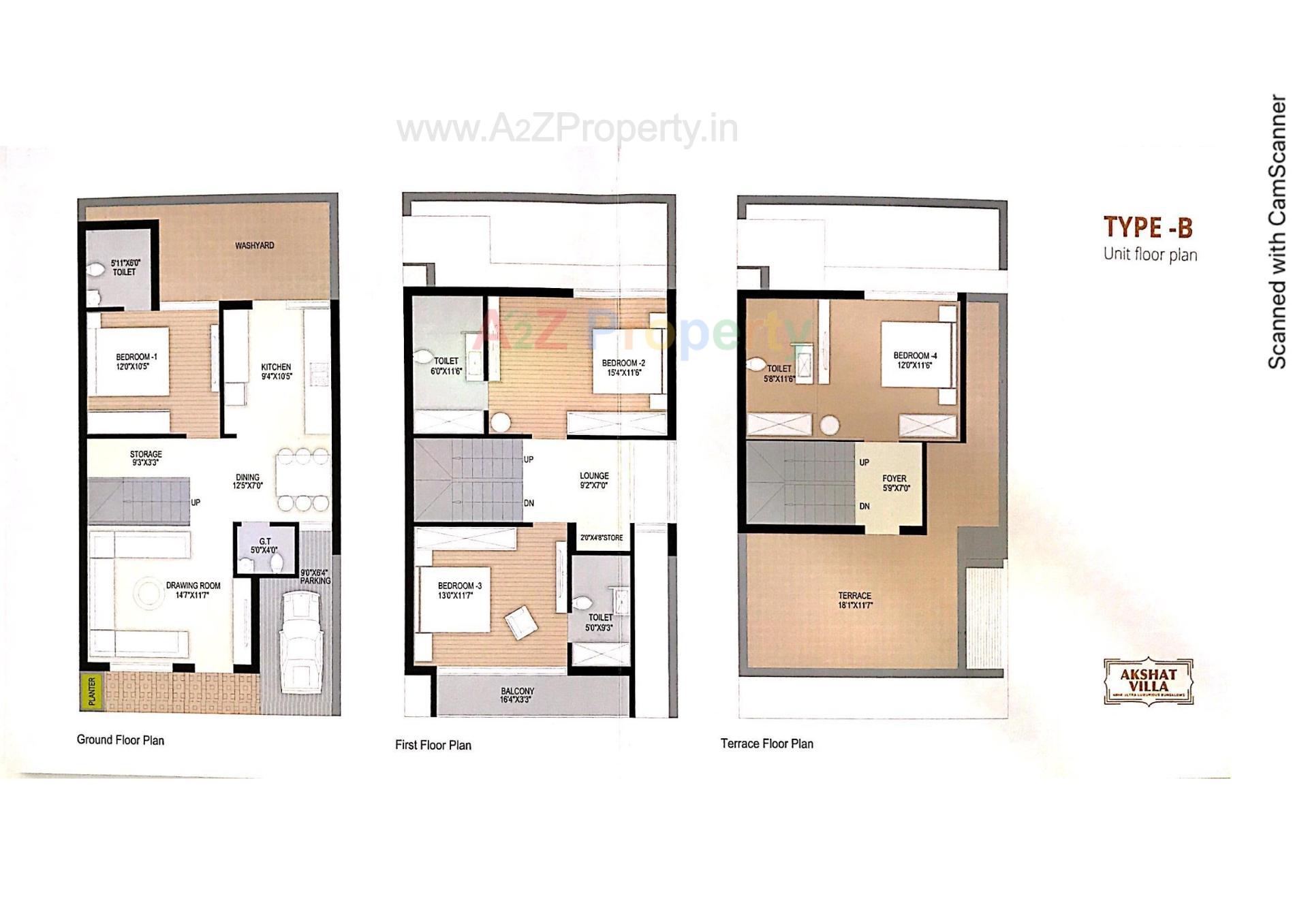 Layout of real estate project Akshat Villa located at Gandhinagar, Gandhinagar, Gujarat