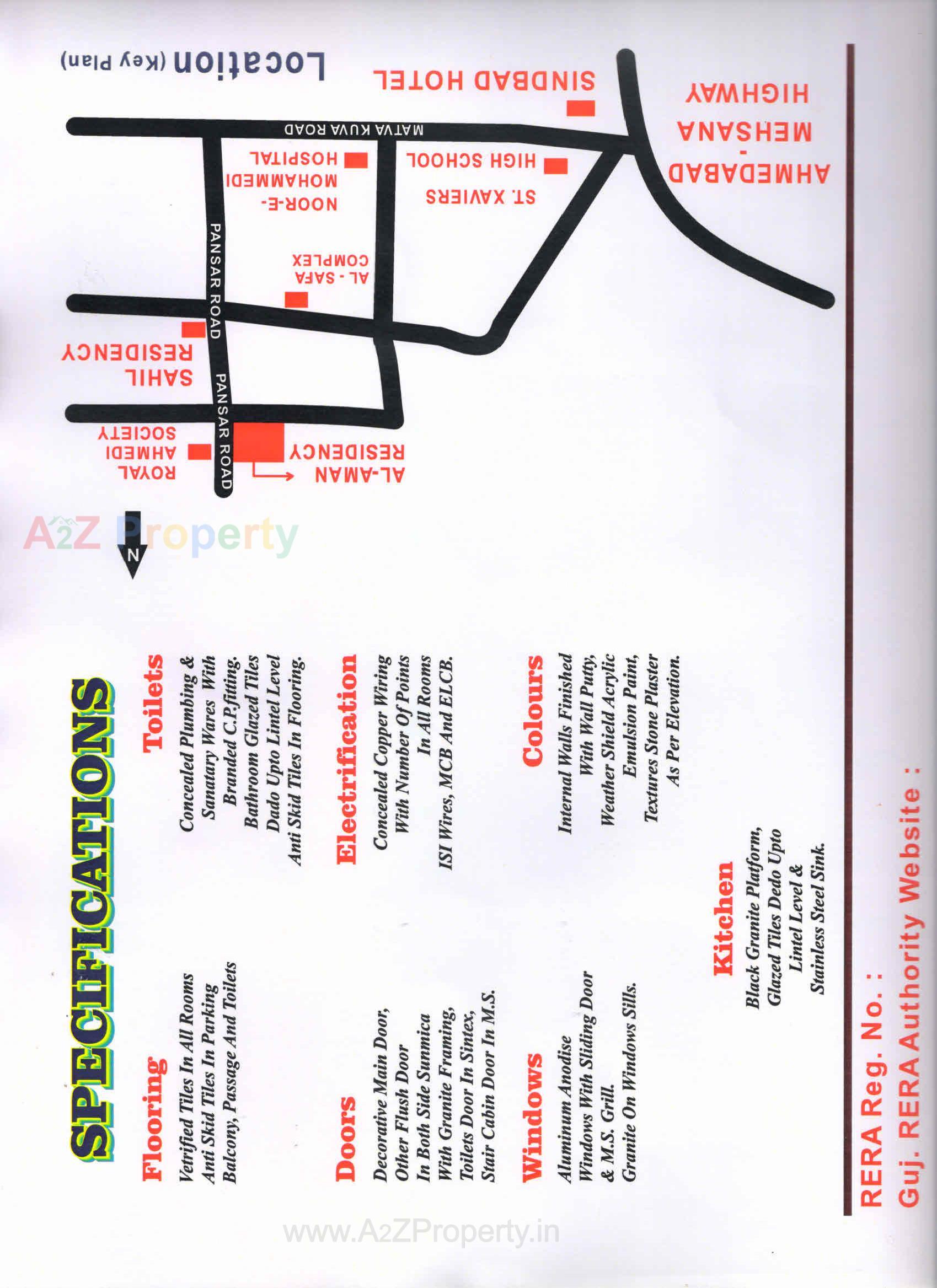  of real estate project Al Aman Residency located at Gandhinagar, Gandhinagar, Gujarat