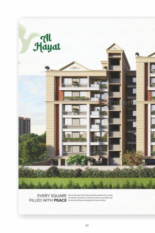 Elevation of real estate project Al Hayat located at Vavol, Gandhinagar, Gujarat