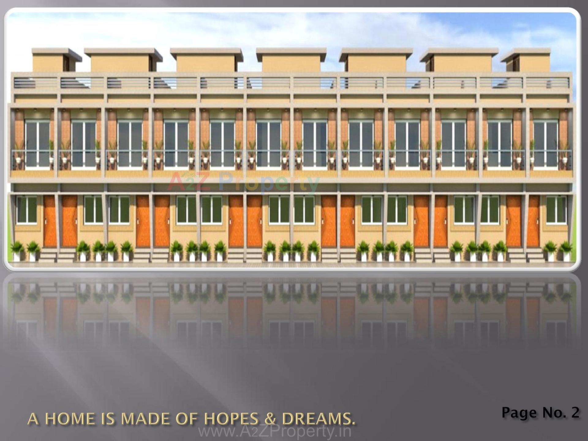 3D Elevation of real estate project Al Khayber Residency located at Dahegam, Gandhinagar, Gujarat