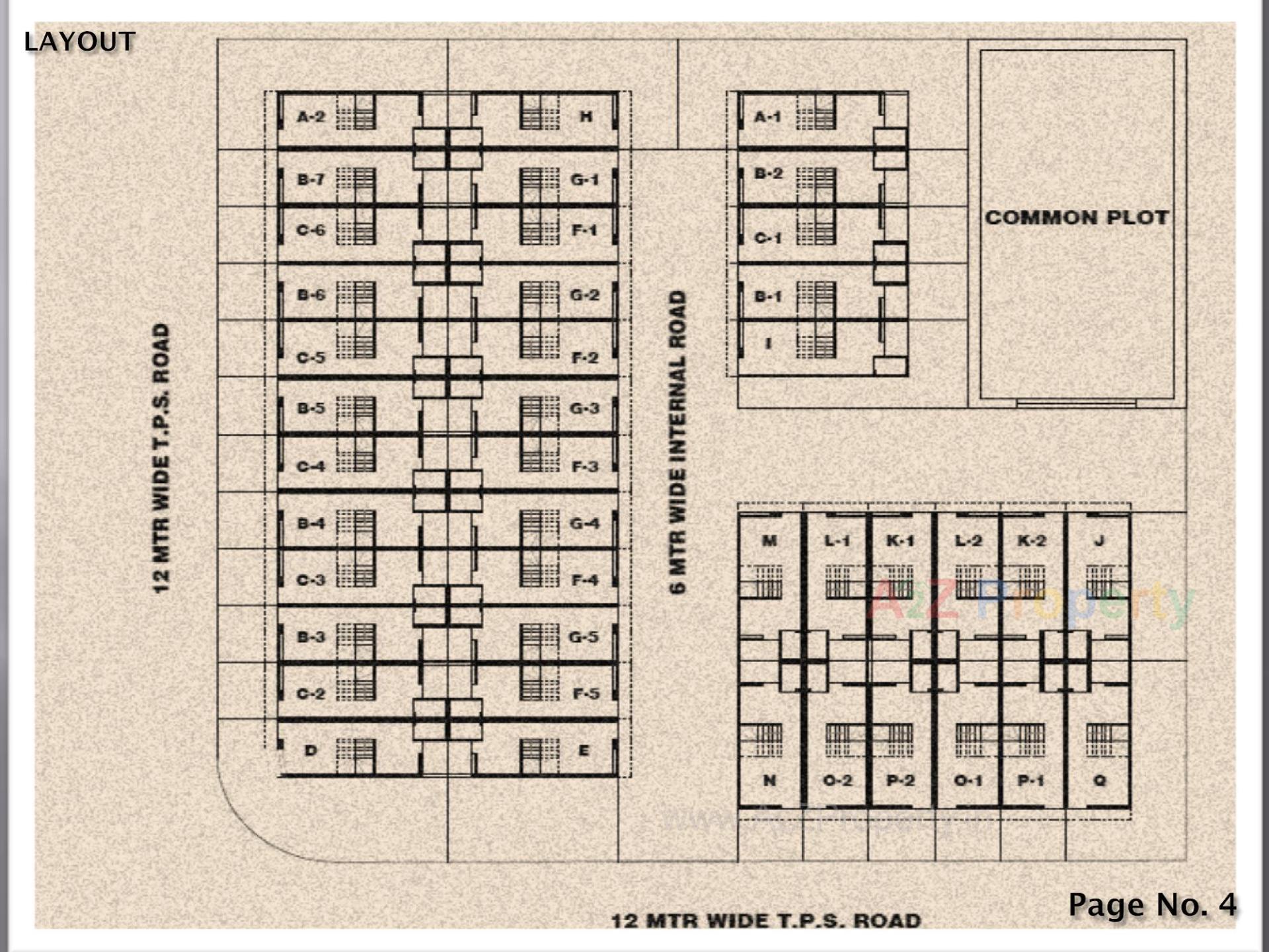 Layout of real estate project Al Khayber Residency located at Dahegam, Gandhinagar, Gujarat