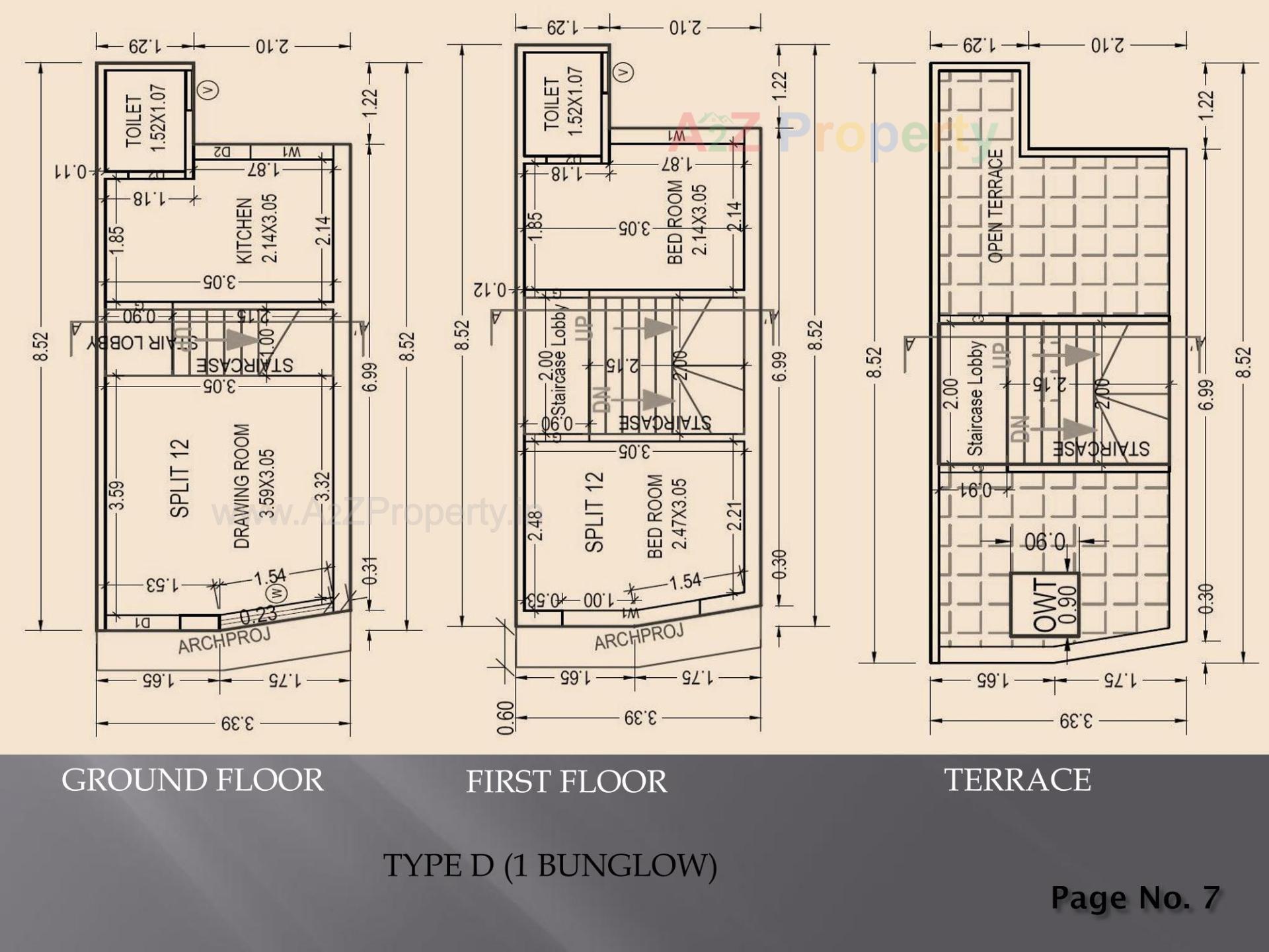 Layout of real estate project Al Khayber Residency located at Dahegam, Gandhinagar, Gujarat