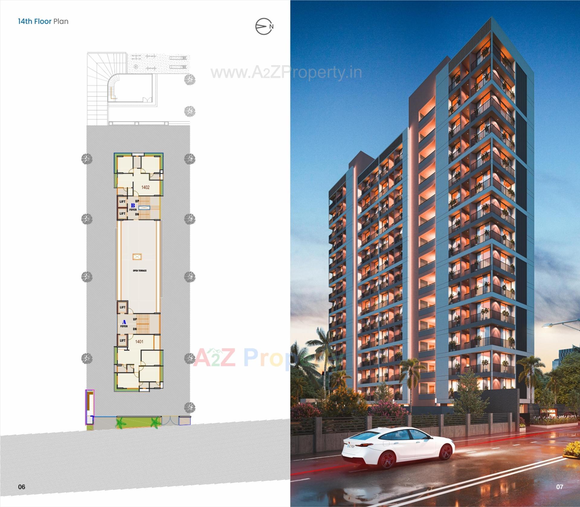 Layout of real estate project Alaska Skyview located at Khoraj, Gandhinagar, Gujarat