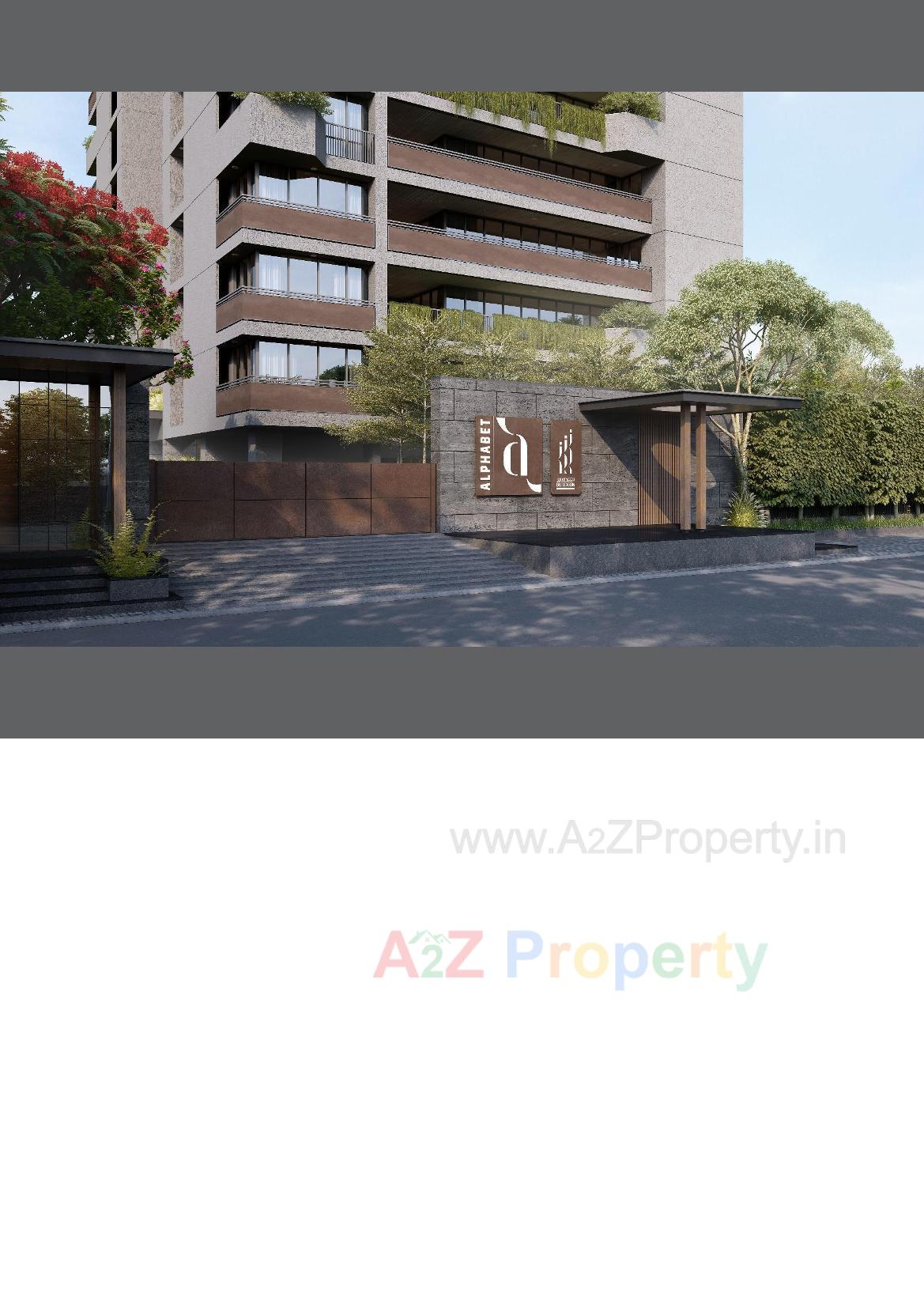 3D Elevation of real estate project Alphabet located at Bhat, Gandhinagar, Gujarat