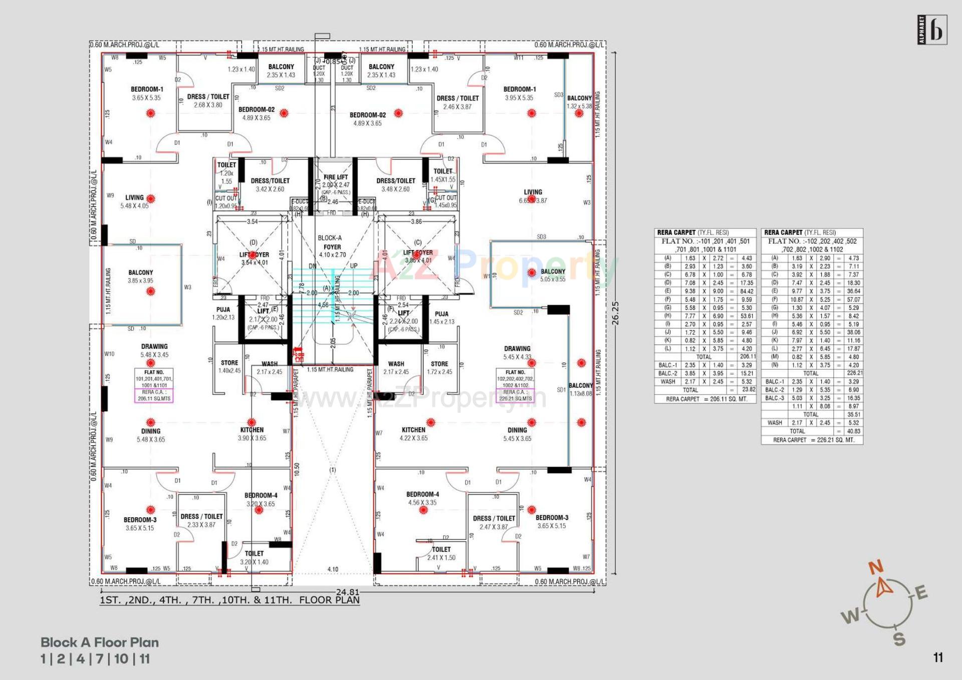 Layout of real estate project Alphabet located at Bhat, Gandhinagar, Gujarat