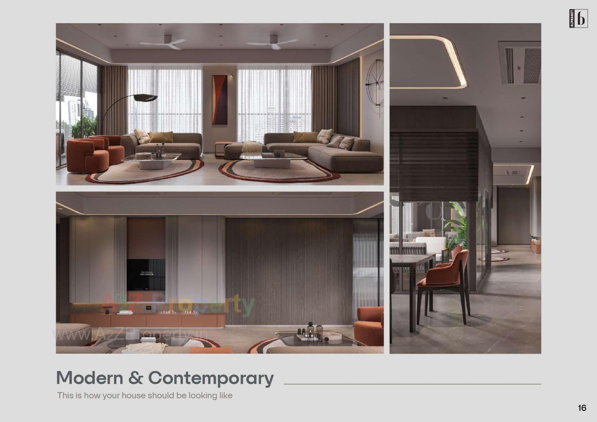 3D Elevation of real estate project Alphabet located at Bhat, Gandhinagar, Gujarat