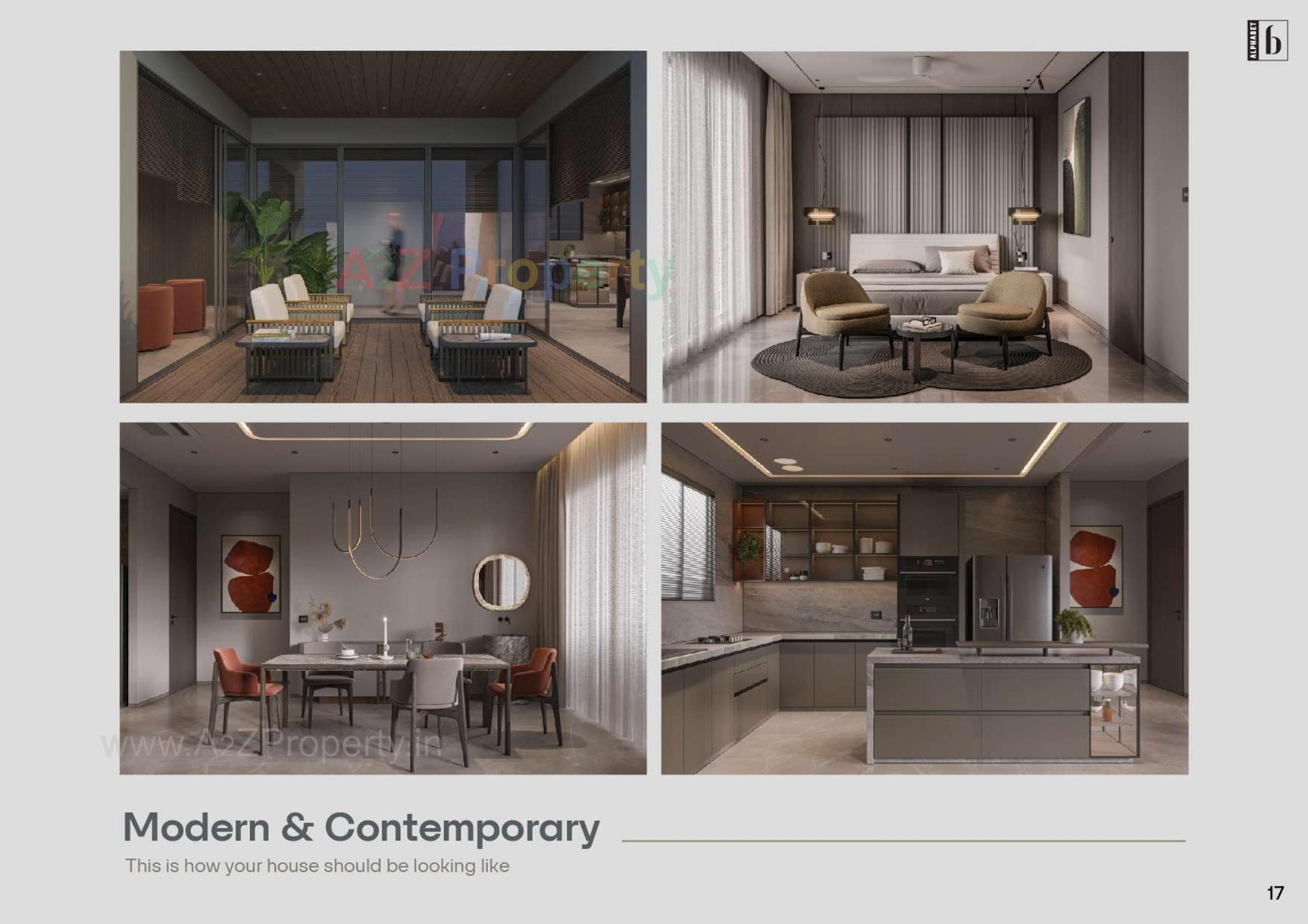 3D Elevation of real estate project Alphabet located at Bhat, Gandhinagar, Gujarat