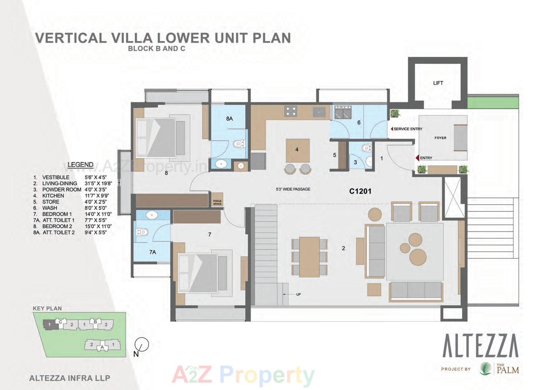 Layout of real estate project Altezza located at Sargasan, Gandhinagar, Gujarat