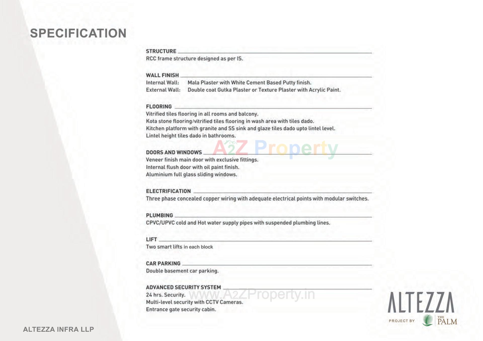  of real estate project Altezza located at Sargasan, Gandhinagar, Gujarat