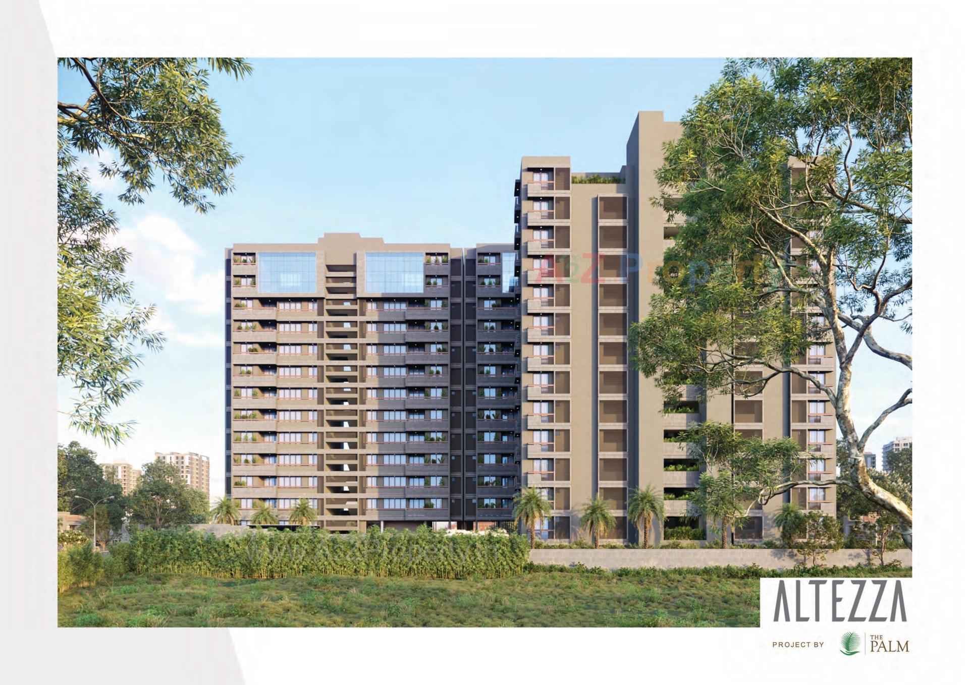 3D Elevation of real estate project Altezza located at Sargasan, Gandhinagar, Gujarat