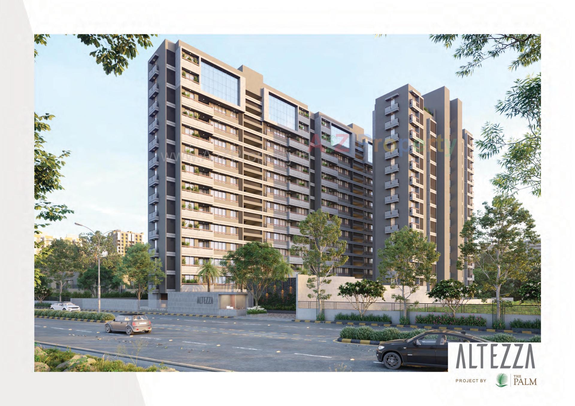 3D Elevation of real estate project Altezza located at Sargasan, Gandhinagar, Gujarat