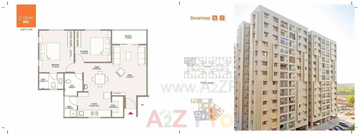 Layout of real estate project Amba Towship Sector located at Adalaj, Gandhinagar, Gujarat