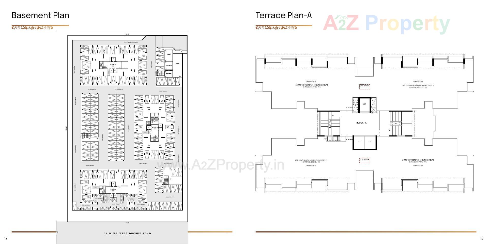 Layout of real estate project Ambrosia located at Dantali, Gandhinagar, Gujarat