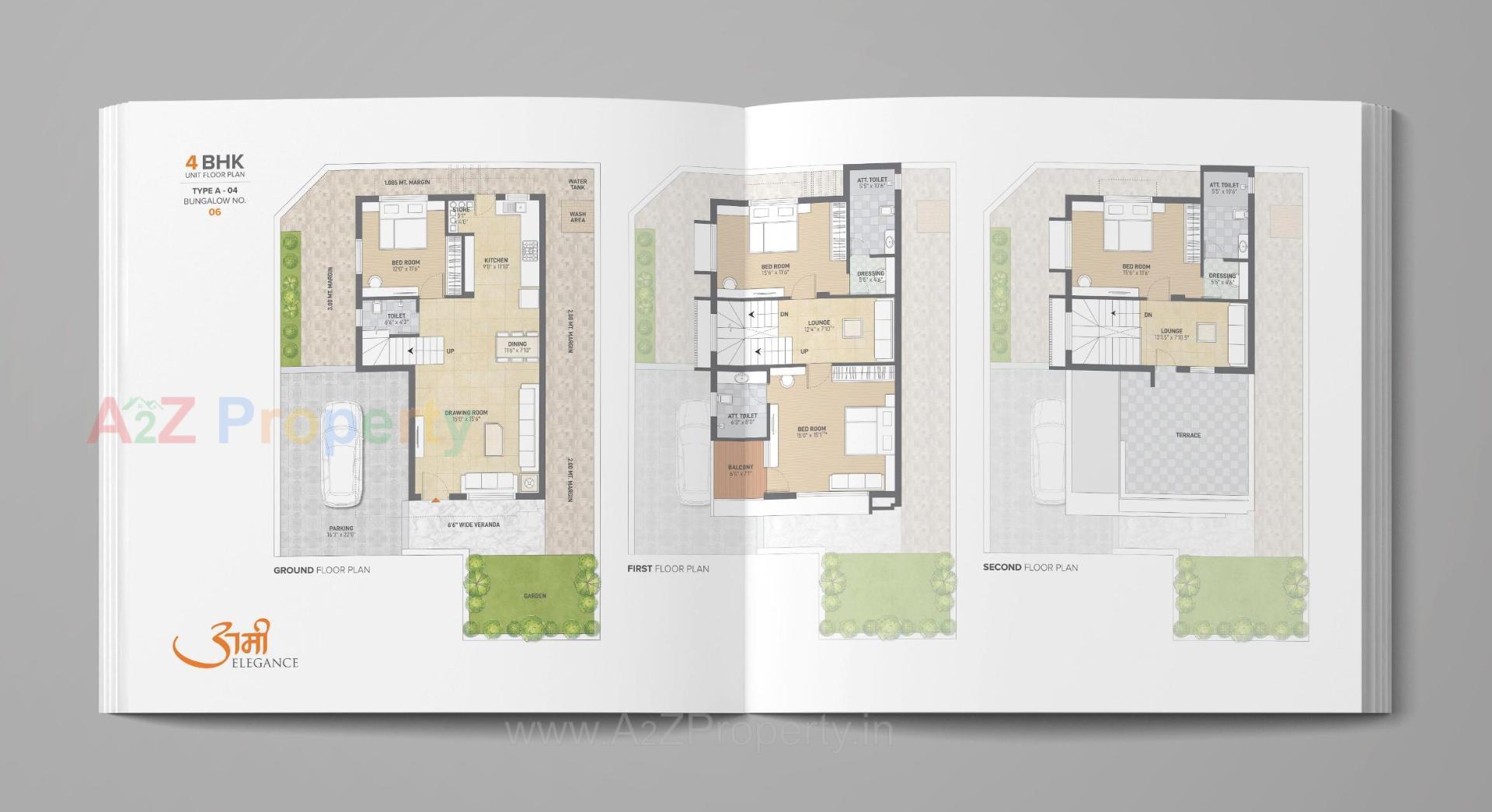Layout of real estate project Ami Elegance located at Sargasan, Gandhinagar, Gujarat