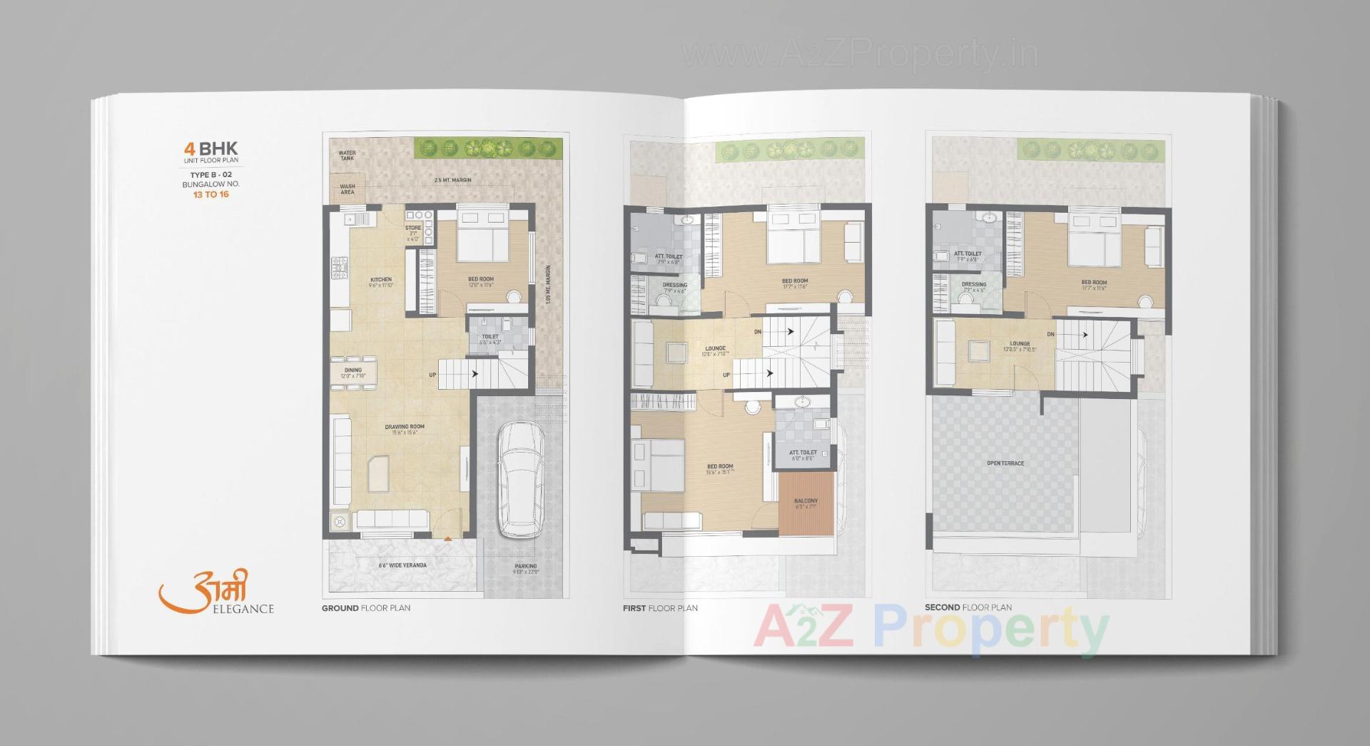 Layout of real estate project Ami Elegance located at Sargasan, Gandhinagar, Gujarat