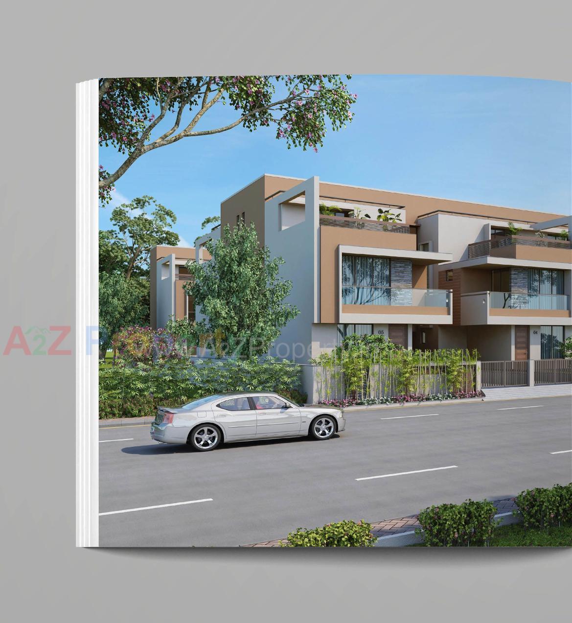 3D Elevation of real estate project Ami Elegance located at Sargasan, Gandhinagar, Gujarat