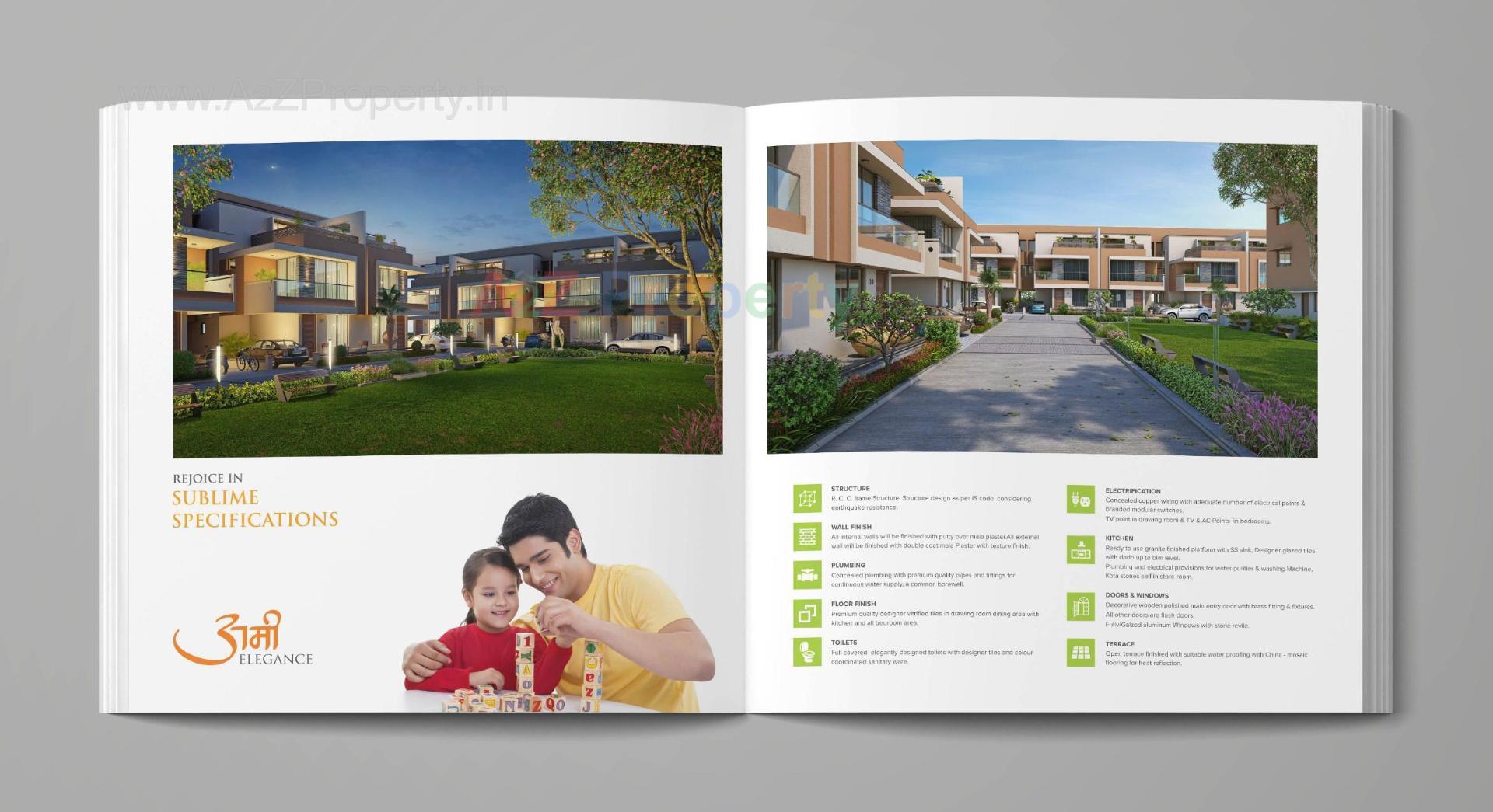  of real estate project Ami Elegance located at Sargasan, Gandhinagar, Gujarat