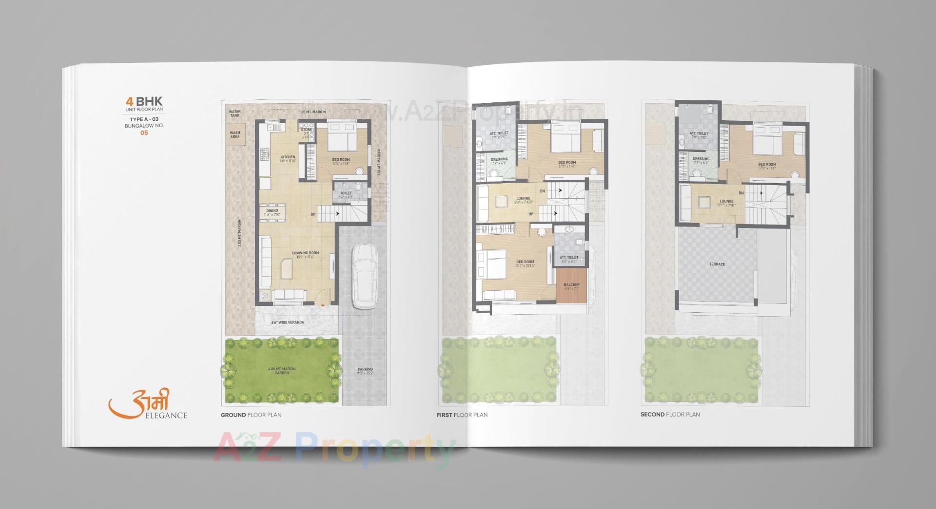 Layout of real estate project Ami Elegance located at Sargasan, Gandhinagar, Gujarat
