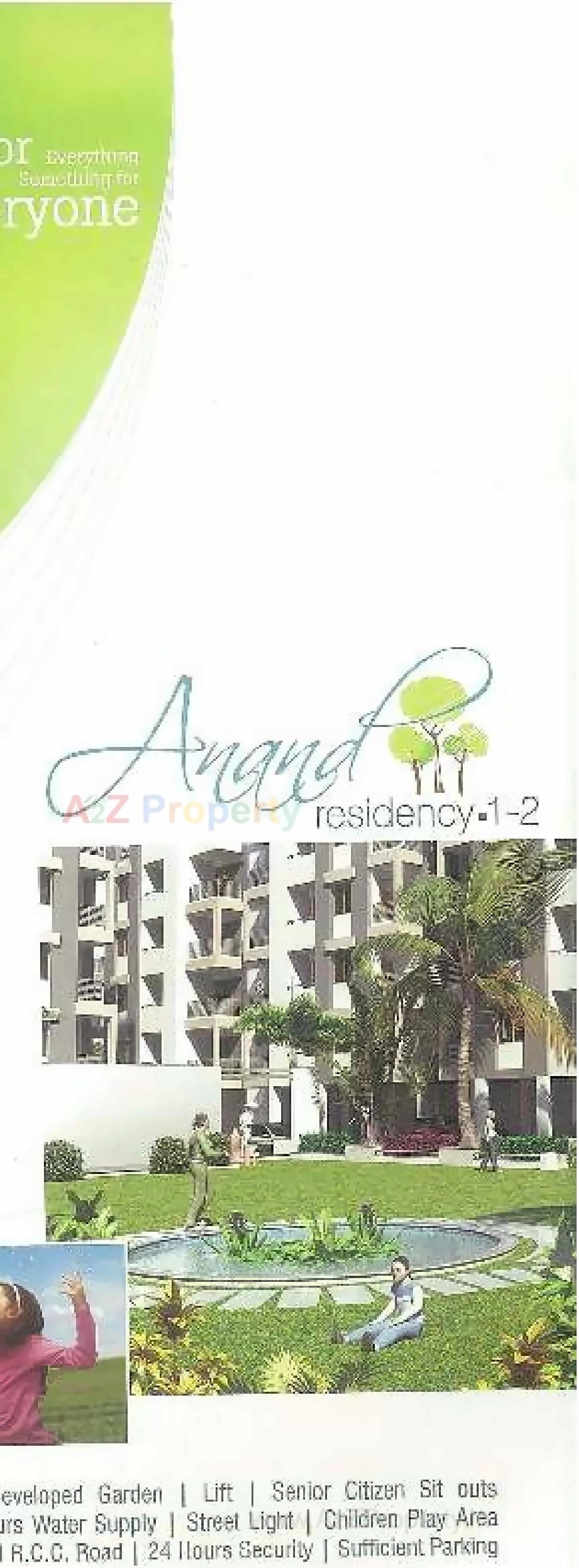 3D Elevation of real estate project Anand Residency Ii located at Dehgam, Gandhinagar, Gujarat