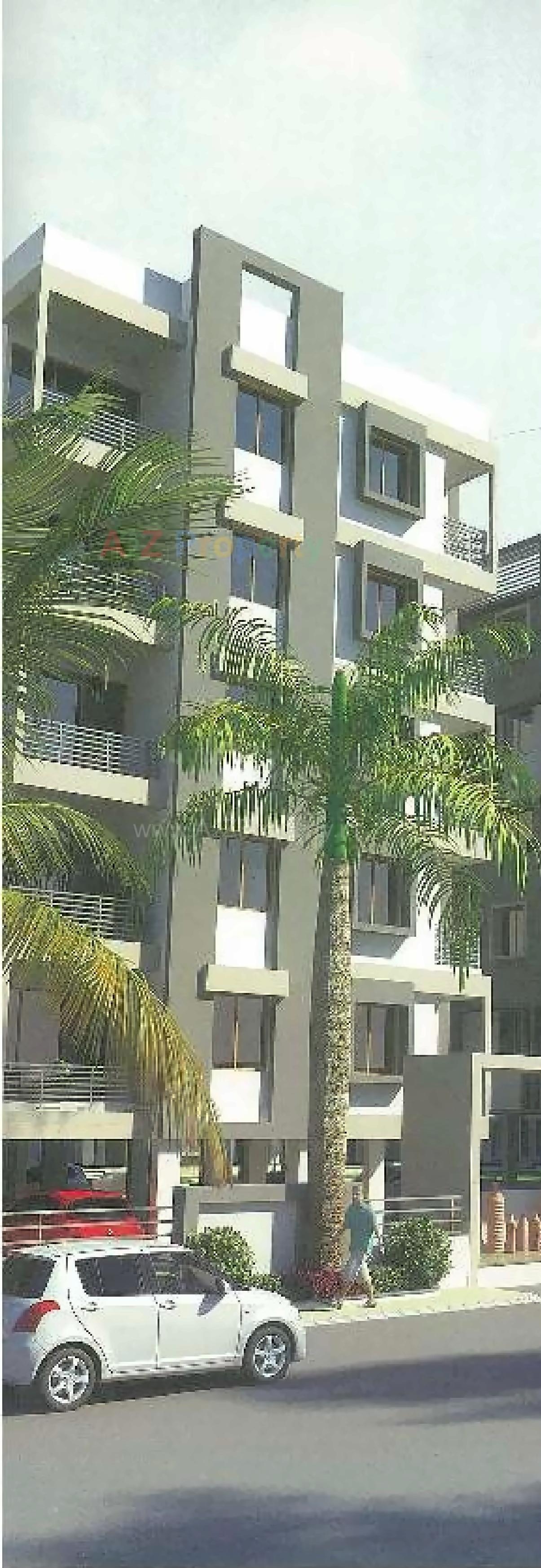 3D Elevation of real estate project Anand Residency Ii located at Dehgam, Gandhinagar, Gujarat