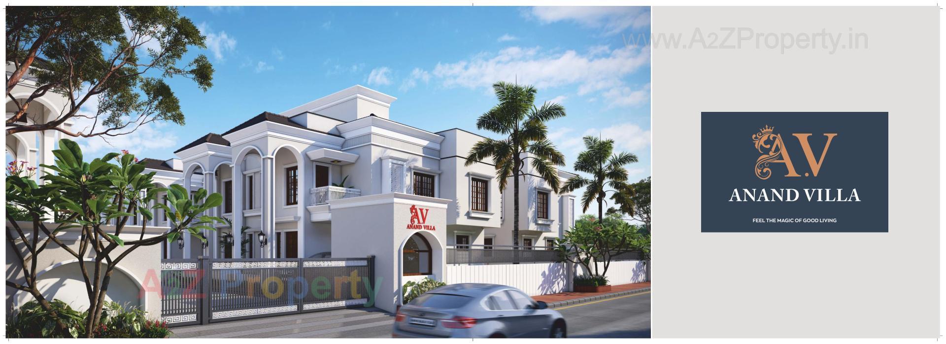 3D Elevation of real estate project Anand Villa located at Borisana, Gandhinagar, Gujarat
