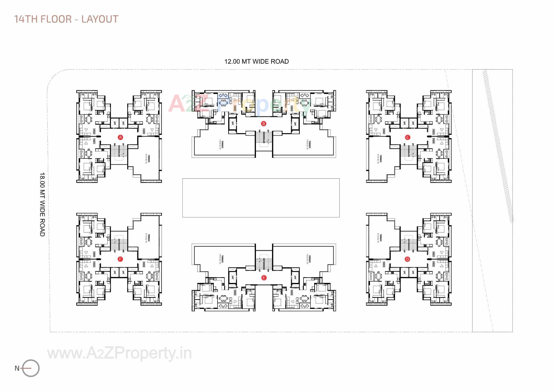 Layout of real estate project Anant Parmeshwar located at Adalaj, Gandhinagar, Gujarat
