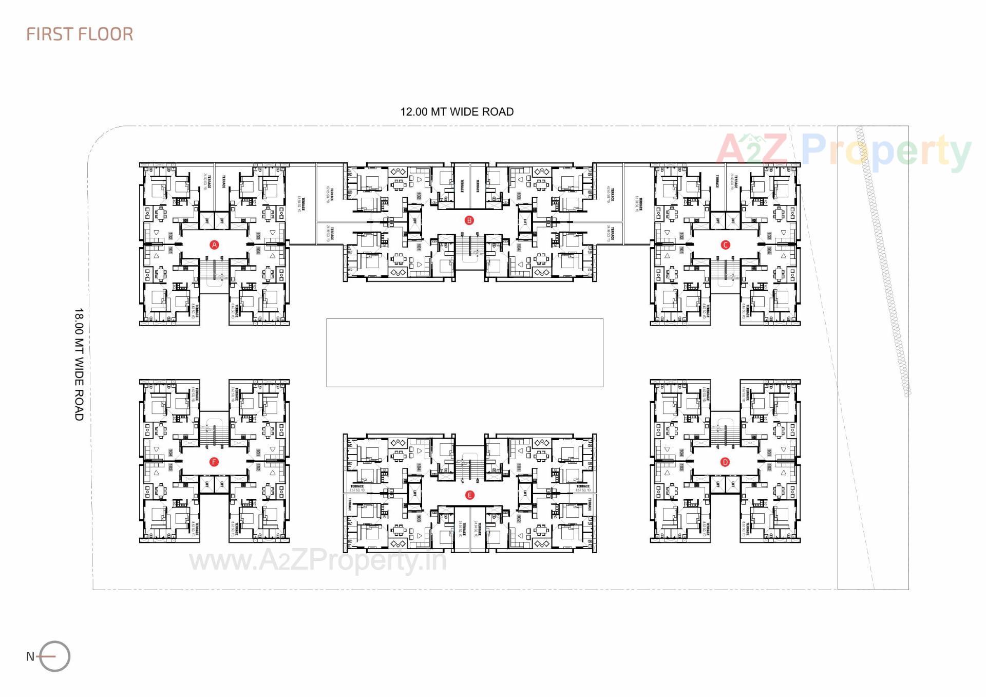 Layout of real estate project Anant Parmeshwar located at Adalaj, Gandhinagar, Gujarat