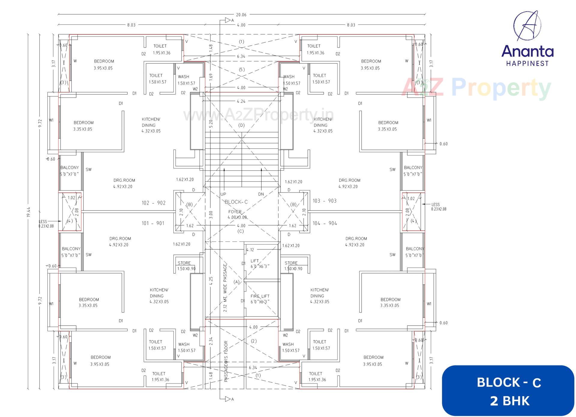 Layout of real estate project Ananta Happinest located at Pethapur, Gandhinagar, Gujarat