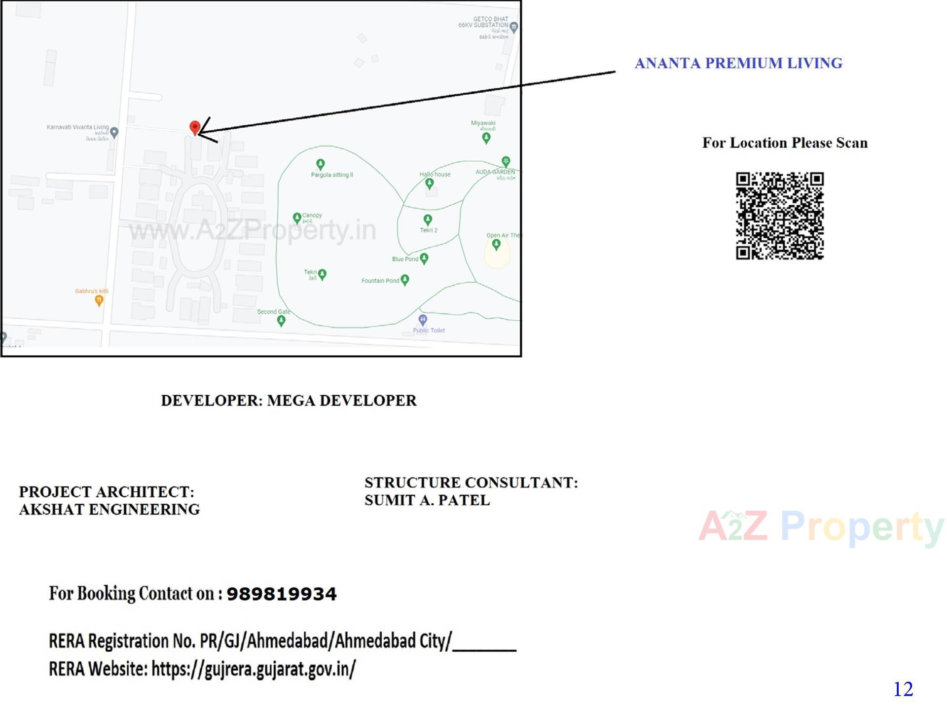  of real estate project Ananta Premium Living located at Bhat, Gandhinagar, Gujarat