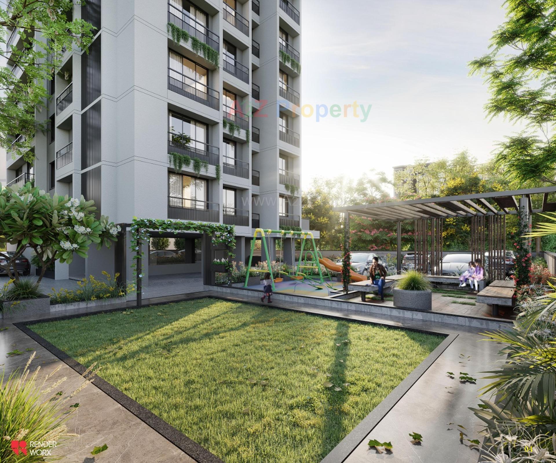 3D Elevation of real estate project Ananta Premium Living located at Bhat, Gandhinagar, Gujarat