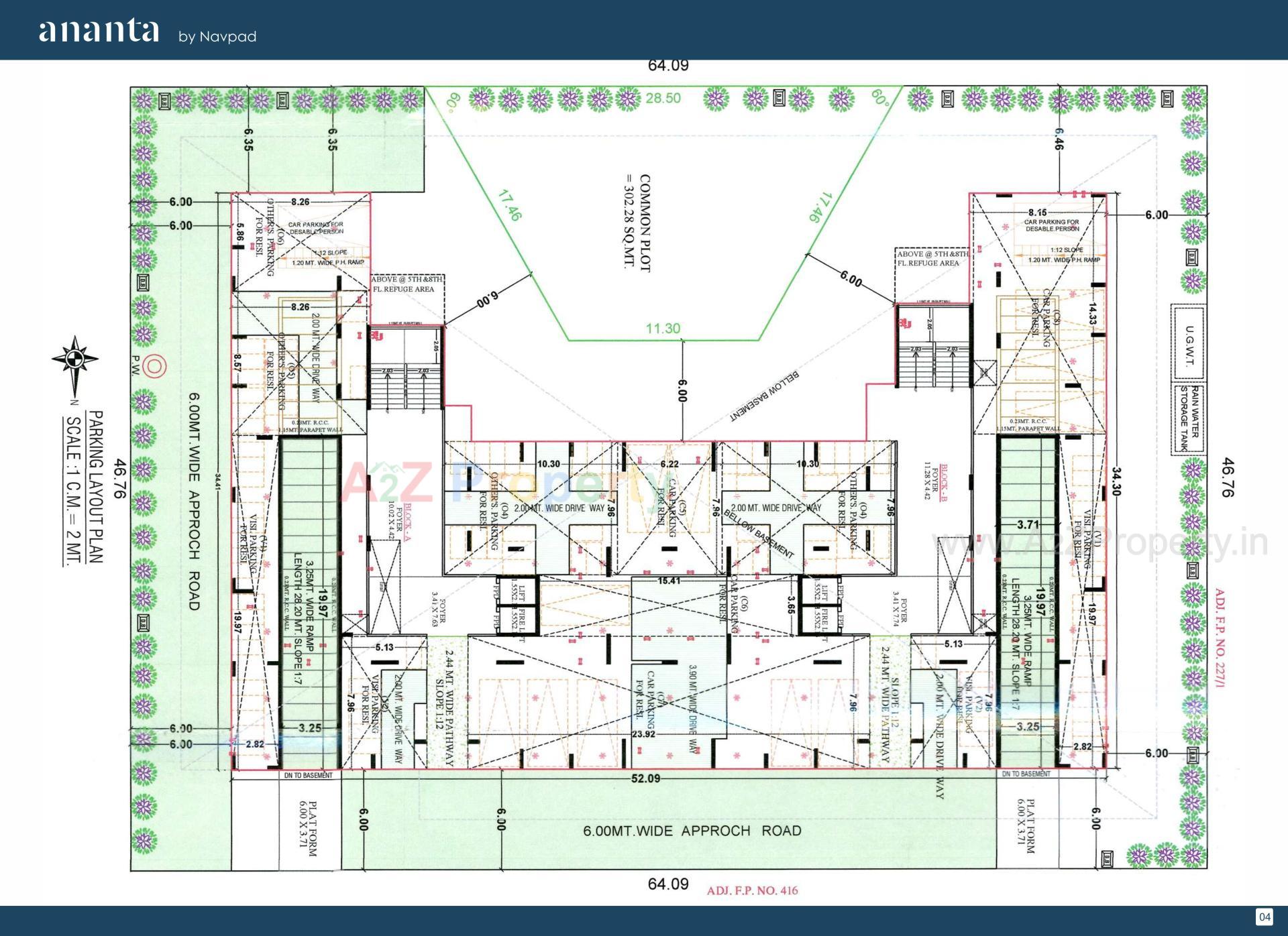 Layout of real estate project Ananta located at Kalol, Gandhinagar, Gujarat