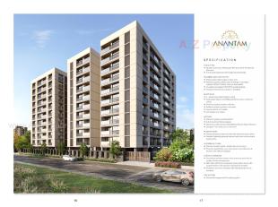 Elevation of real estate project Anantam located at Koba, Gandhinagar, Gujarat