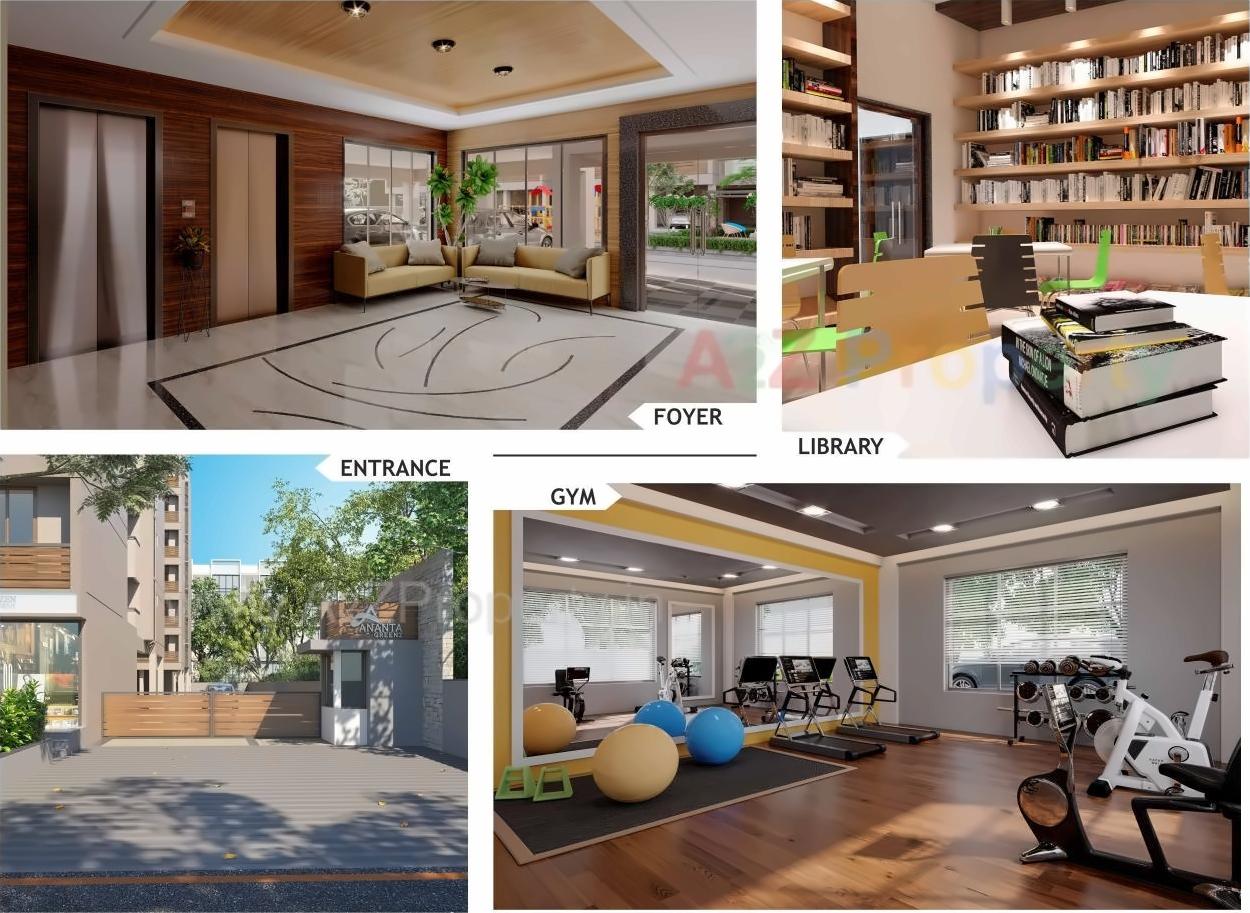 3D Elevation of real estate project Anasya Greenz located at Vavol, Gandhinagar, Gujarat