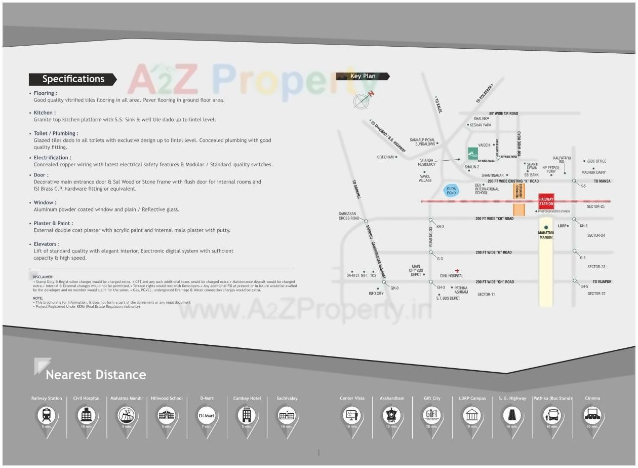  of real estate project Anasya Greenz located at Vavol, Gandhinagar, Gujarat