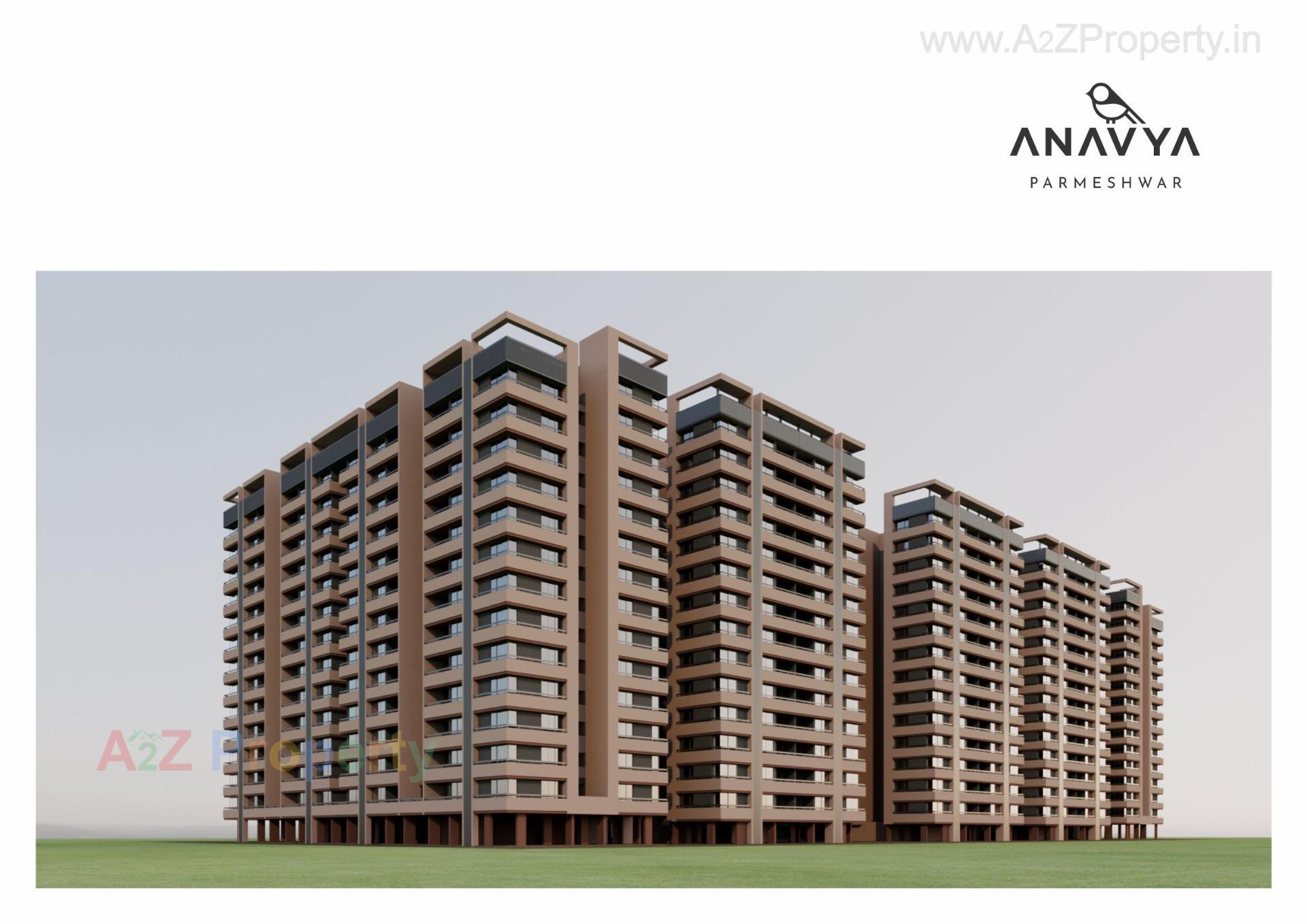 3D Elevation of real estate project Anavya Parmeshwar located at Adalaj, Gandhinagar, Gujarat