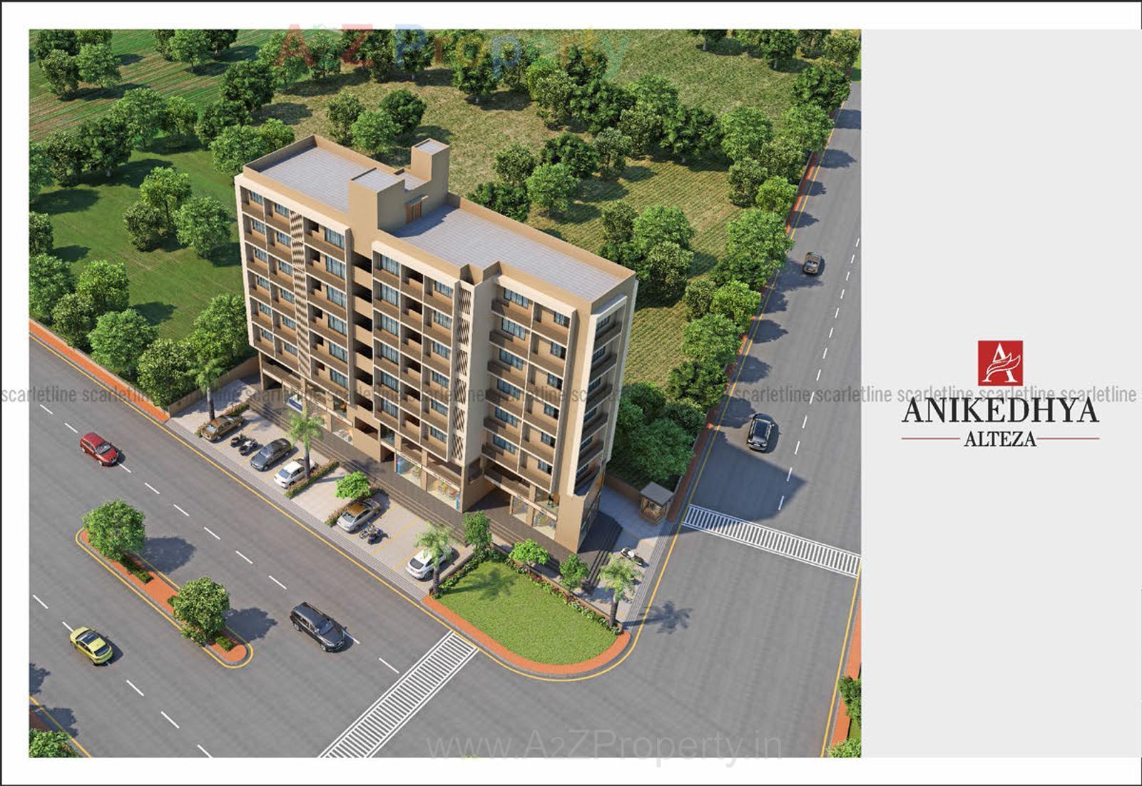 3D Elevation of real estate project Anikedhya Alteza located at Vavol, Gandhinagar, Gujarat